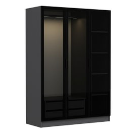Hanah Home Armario Kale Anthracite Black